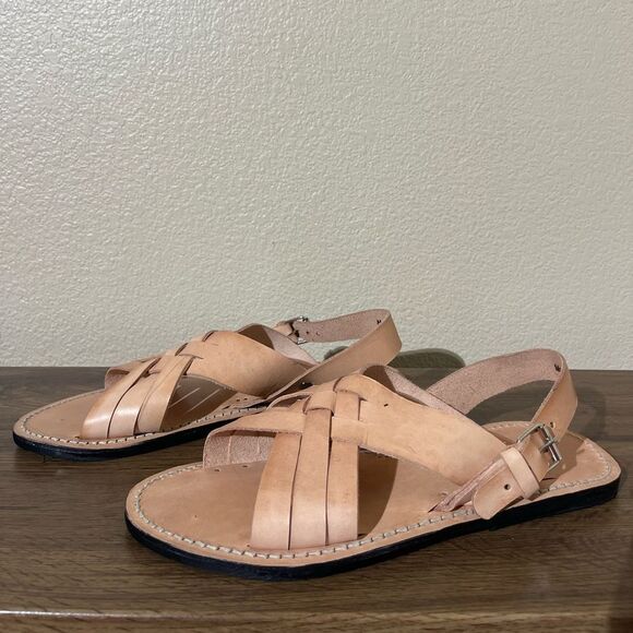 Alex Crane Men\'s Tan Leather Sandals main image 9